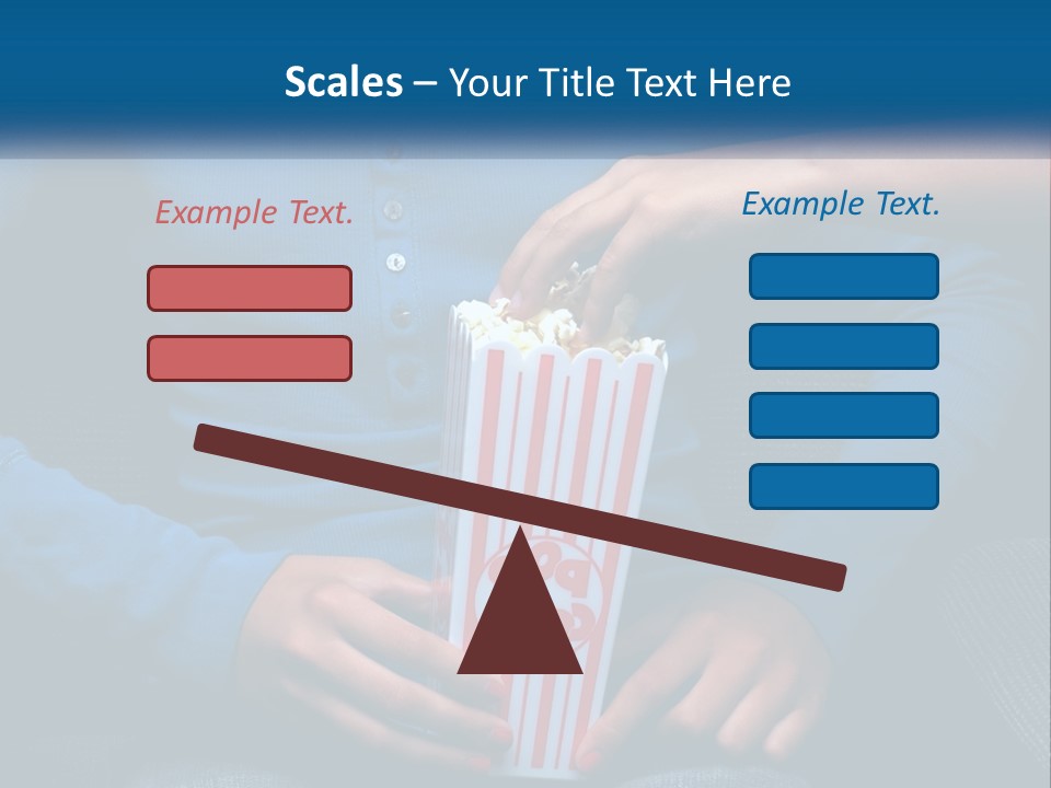A Person Sitting In A Chair Holding A Bag Of Popcorn PowerPoint Template