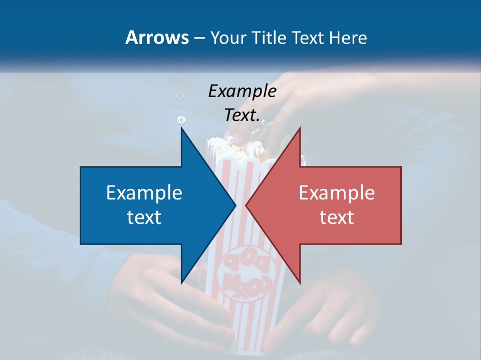 A Person Sitting In A Chair Holding A Bag Of Popcorn PowerPoint Template