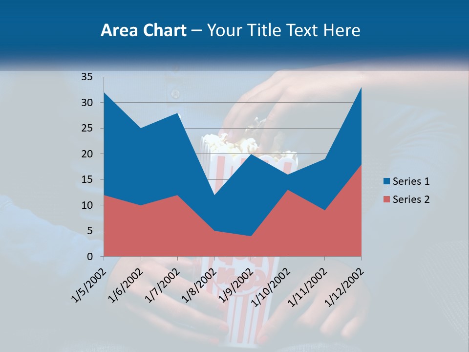 A Person Sitting In A Chair Holding A Bag Of Popcorn PowerPoint Template