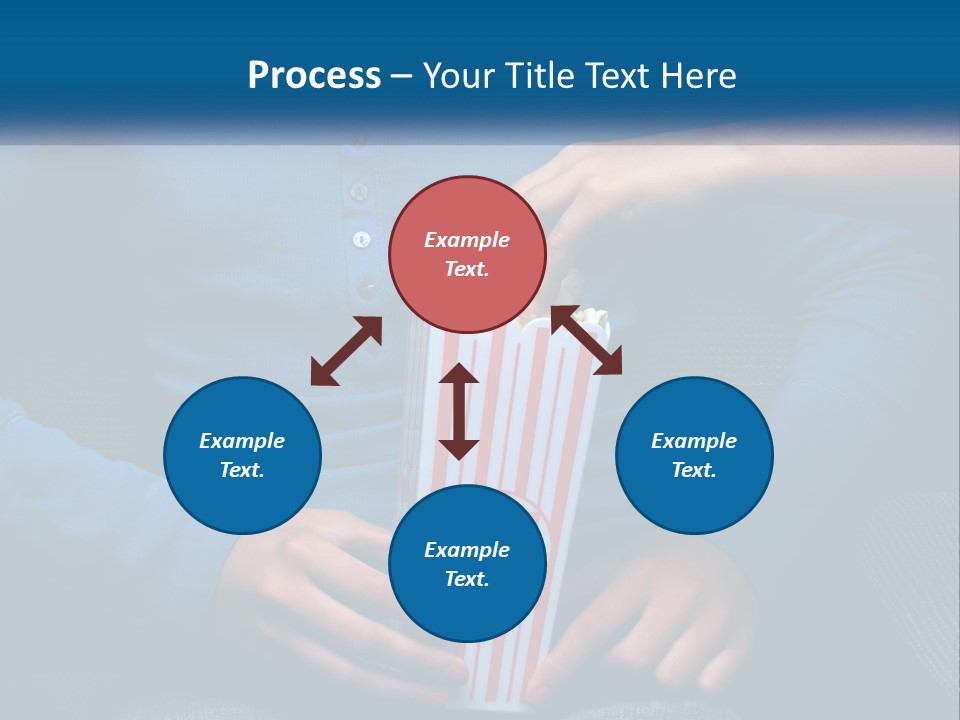 A Person Sitting In A Chair Holding A Bag Of Popcorn PowerPoint Template