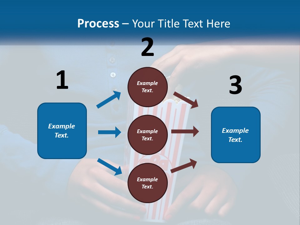 A Person Sitting In A Chair Holding A Bag Of Popcorn PowerPoint Template