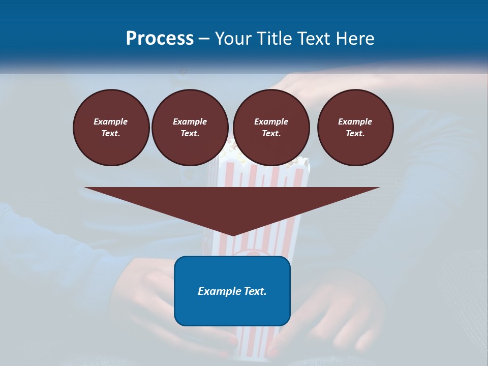 A Person Sitting In A Chair Holding A Bag Of Popcorn PowerPoint Template