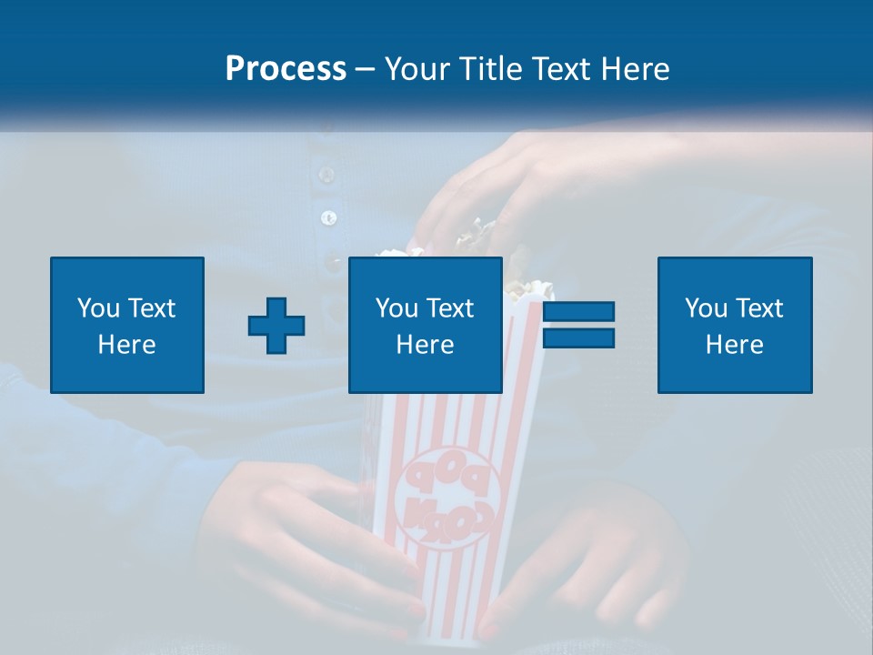 A Person Sitting In A Chair Holding A Bag Of Popcorn PowerPoint Template