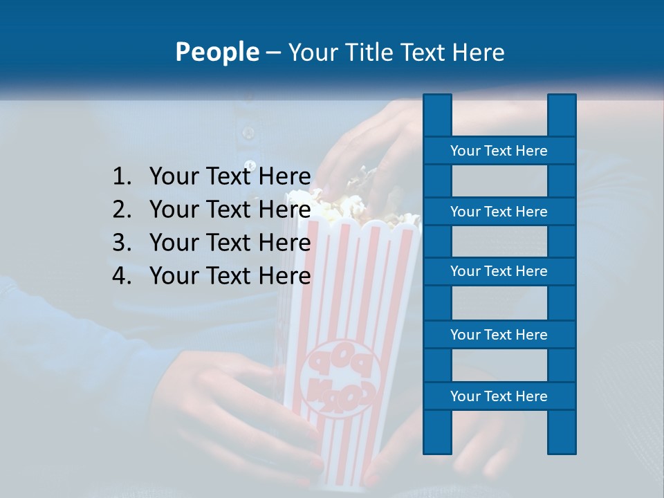 A Person Sitting In A Chair Holding A Bag Of Popcorn PowerPoint Template