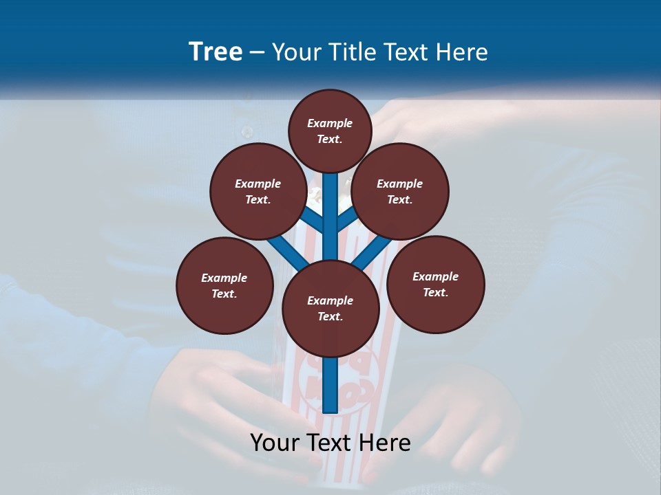 A Person Sitting In A Chair Holding A Bag Of Popcorn PowerPoint Template