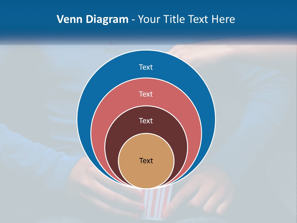 A Person Sitting In A Chair Holding A Bag Of Popcorn PowerPoint Template