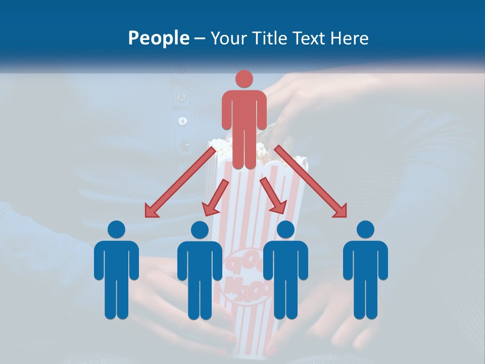 A Person Sitting In A Chair Holding A Bag Of Popcorn PowerPoint Template