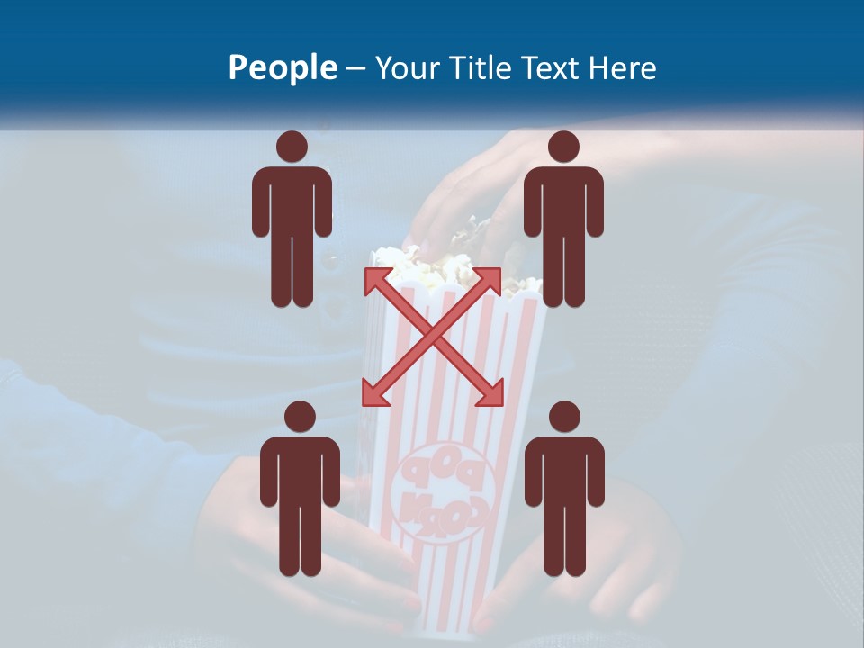 A Person Sitting In A Chair Holding A Bag Of Popcorn PowerPoint Template