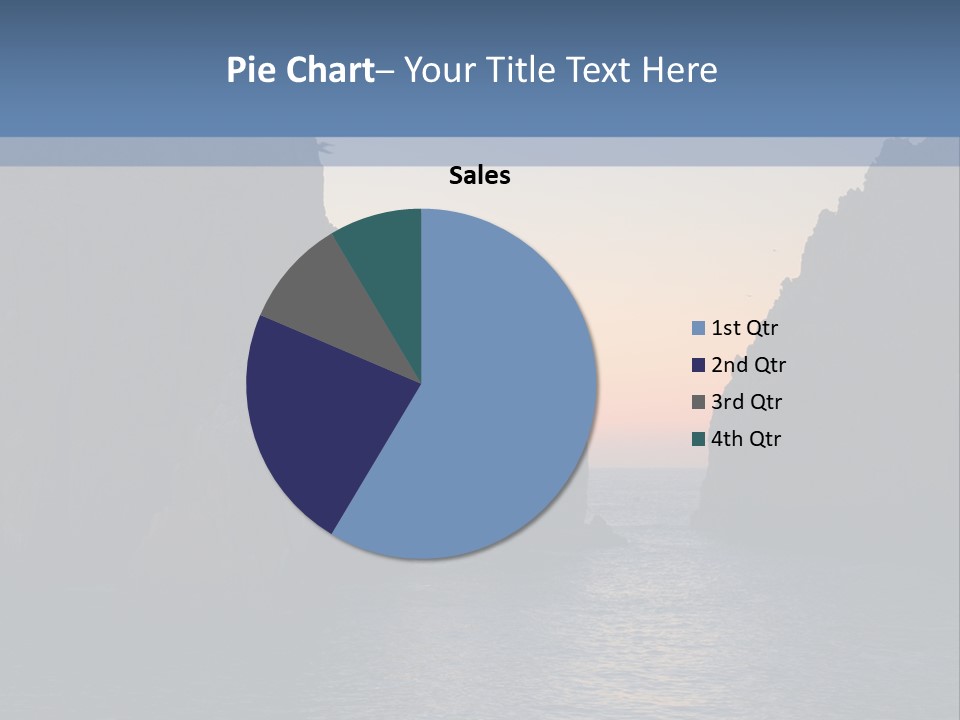 A Large Body Of Water With Rocks In The Background PowerPoint Template