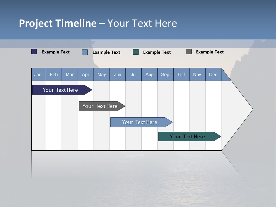 A Large Body Of Water With Rocks In The Background PowerPoint Template