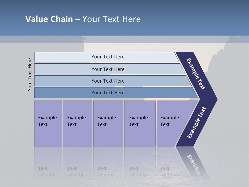 A Large Body Of Water With Rocks In The Background PowerPoint Template