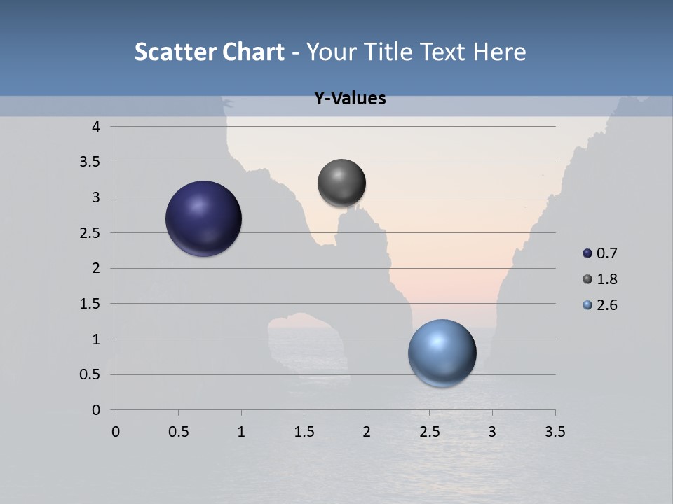 A Large Body Of Water With Rocks In The Background PowerPoint Template