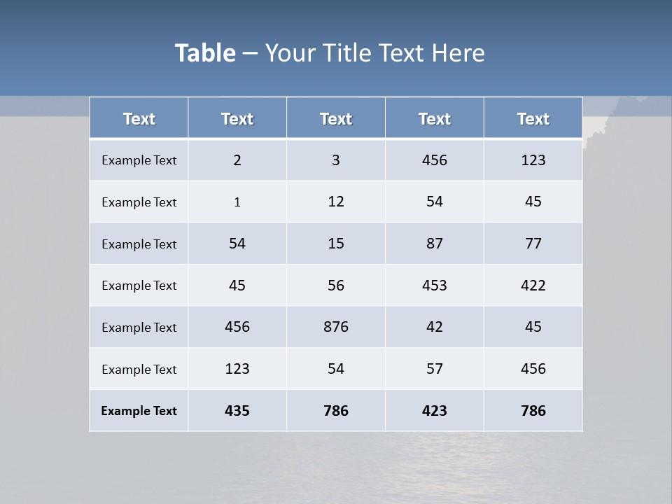 A Large Body Of Water With Rocks In The Background PowerPoint Template