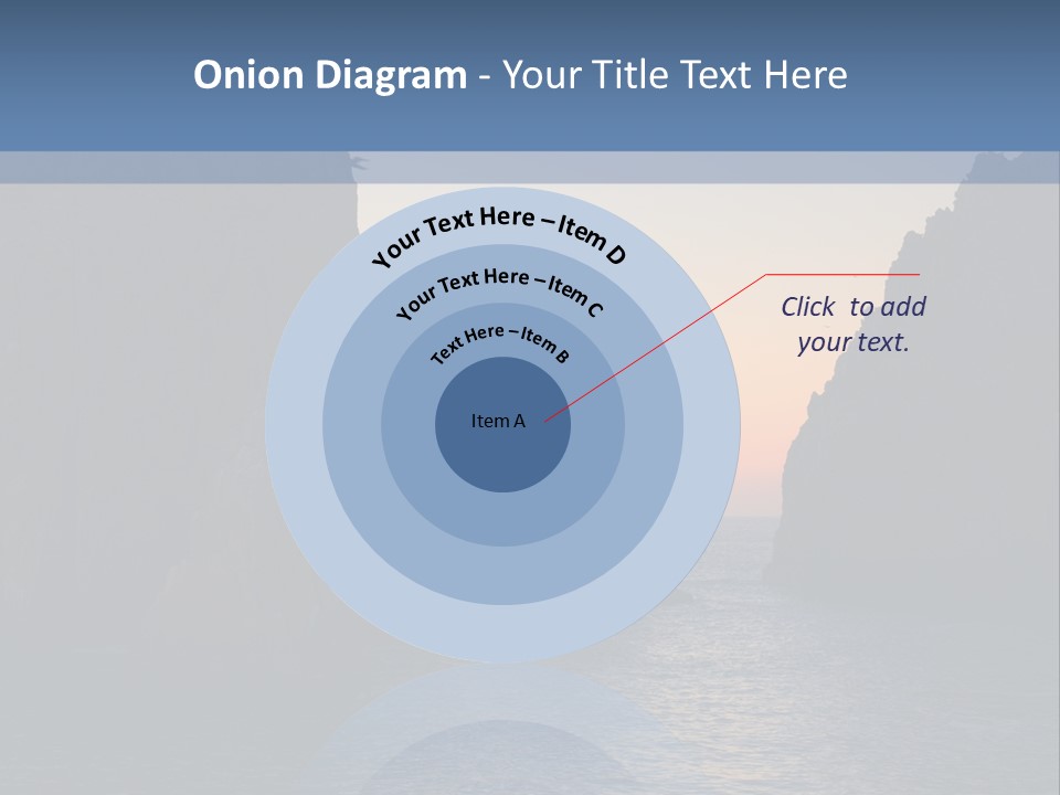 A Large Body Of Water With Rocks In The Background PowerPoint Template