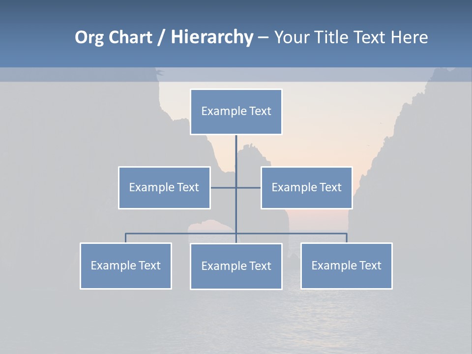 A Large Body Of Water With Rocks In The Background PowerPoint Template