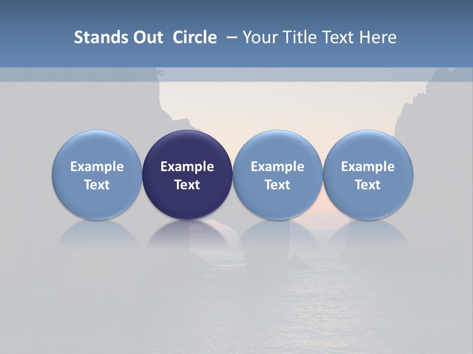 A Large Body Of Water With Rocks In The Background PowerPoint Template