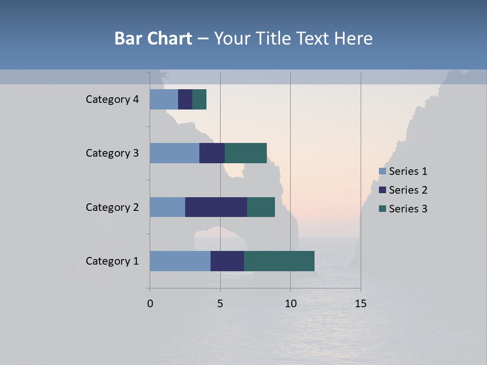 A Large Body Of Water With Rocks In The Background PowerPoint Template