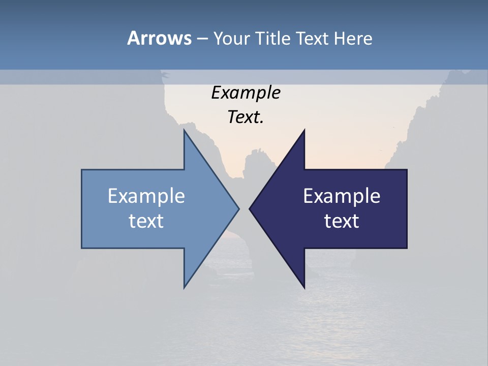 A Large Body Of Water With Rocks In The Background PowerPoint Template