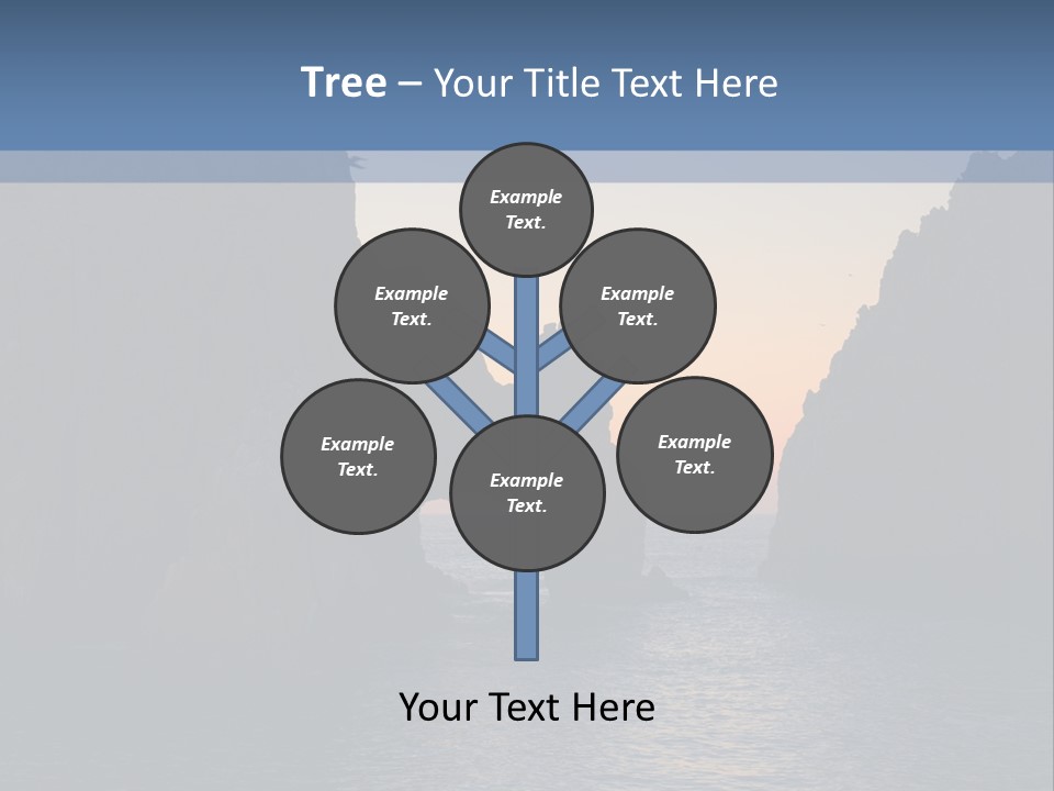 A Large Body Of Water With Rocks In The Background PowerPoint Template