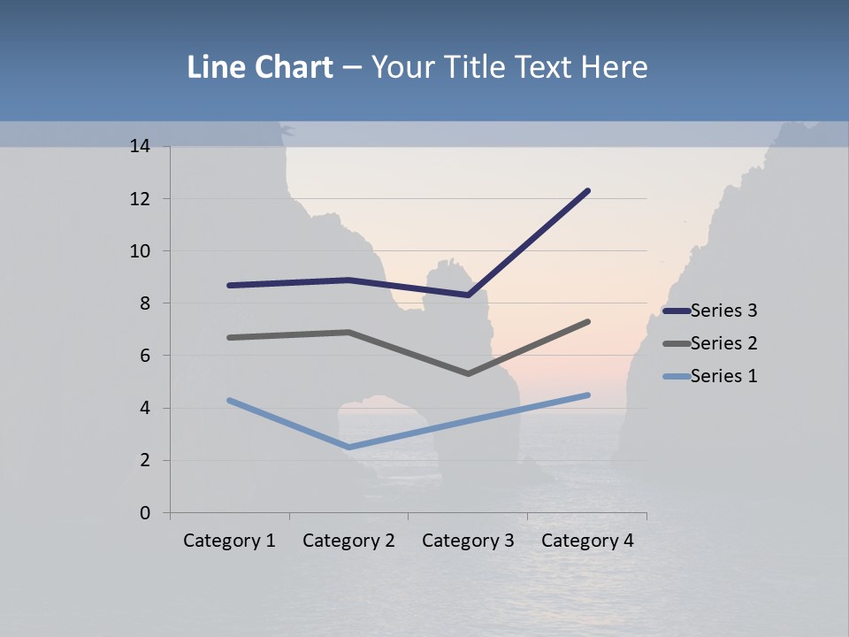 A Large Body Of Water With Rocks In The Background PowerPoint Template