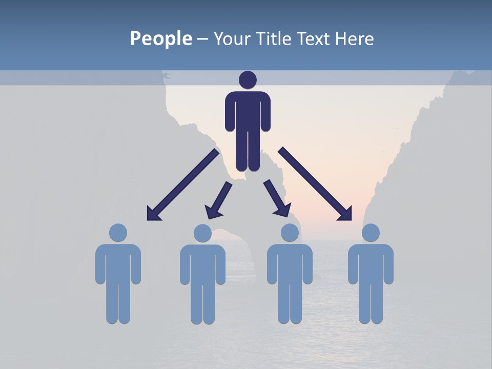 A Large Body Of Water With Rocks In The Background PowerPoint Template