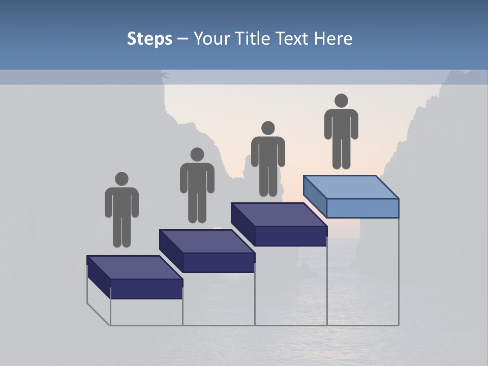 A Large Body Of Water With Rocks In The Background PowerPoint Template