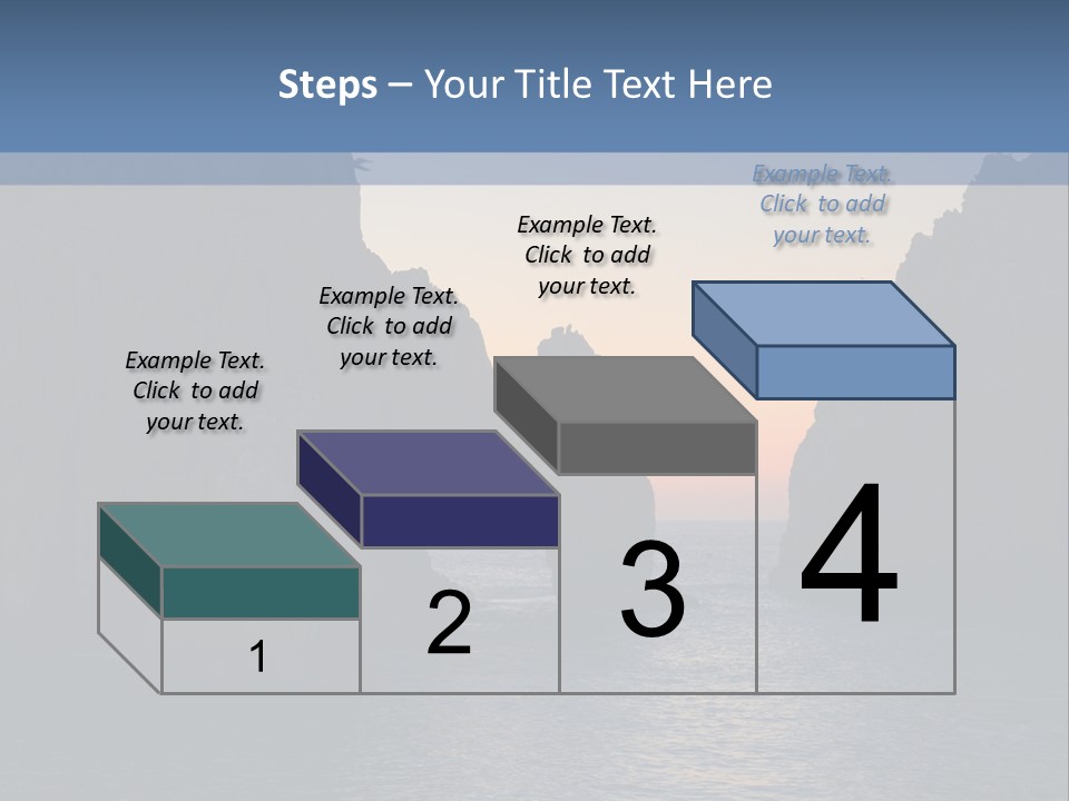 A Large Body Of Water With Rocks In The Background PowerPoint Template