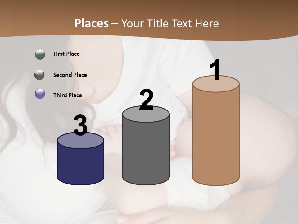 A Woman Holding A Baby In Her Arms PowerPoint Template