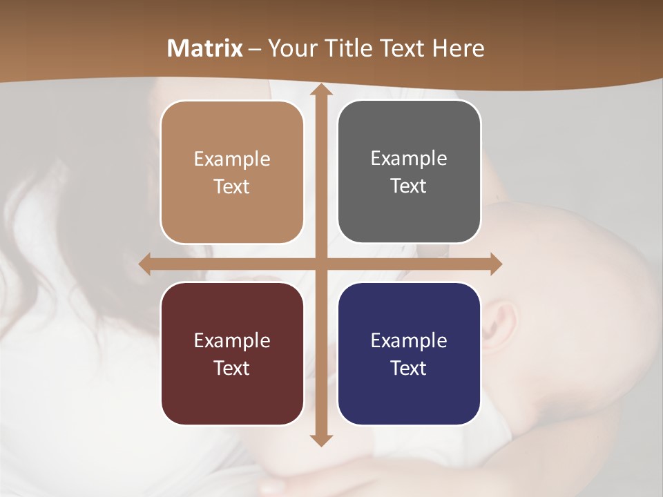 A Woman Holding A Baby In Her Arms PowerPoint Template