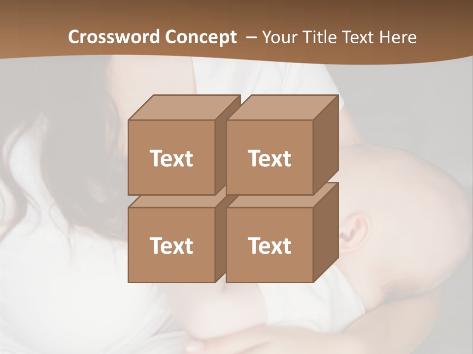 A Woman Holding A Baby In Her Arms PowerPoint Template