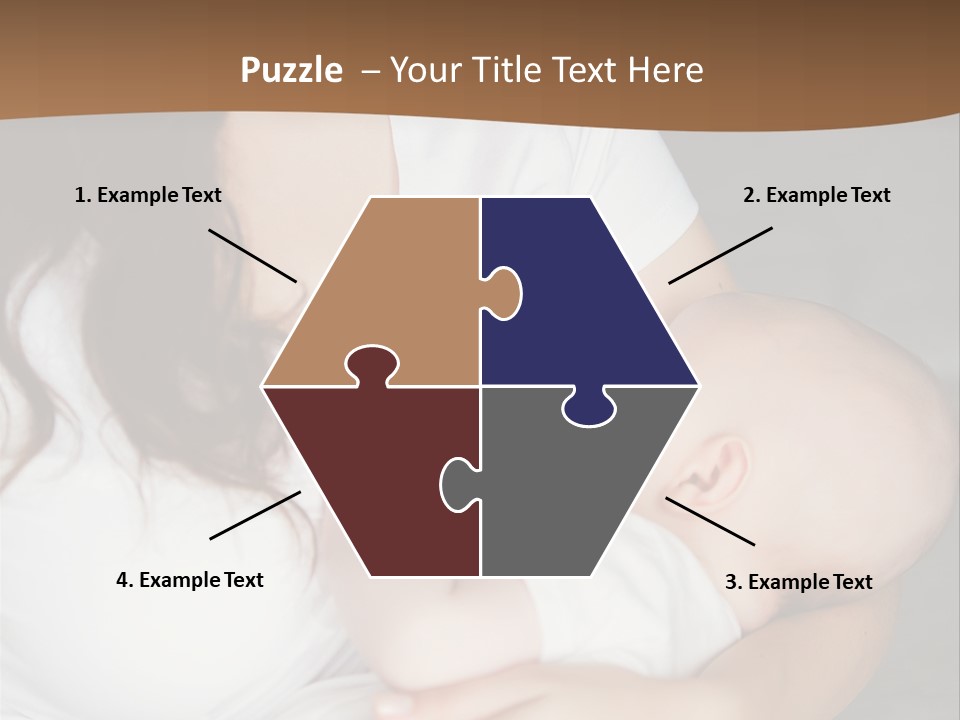 A Woman Holding A Baby In Her Arms PowerPoint Template