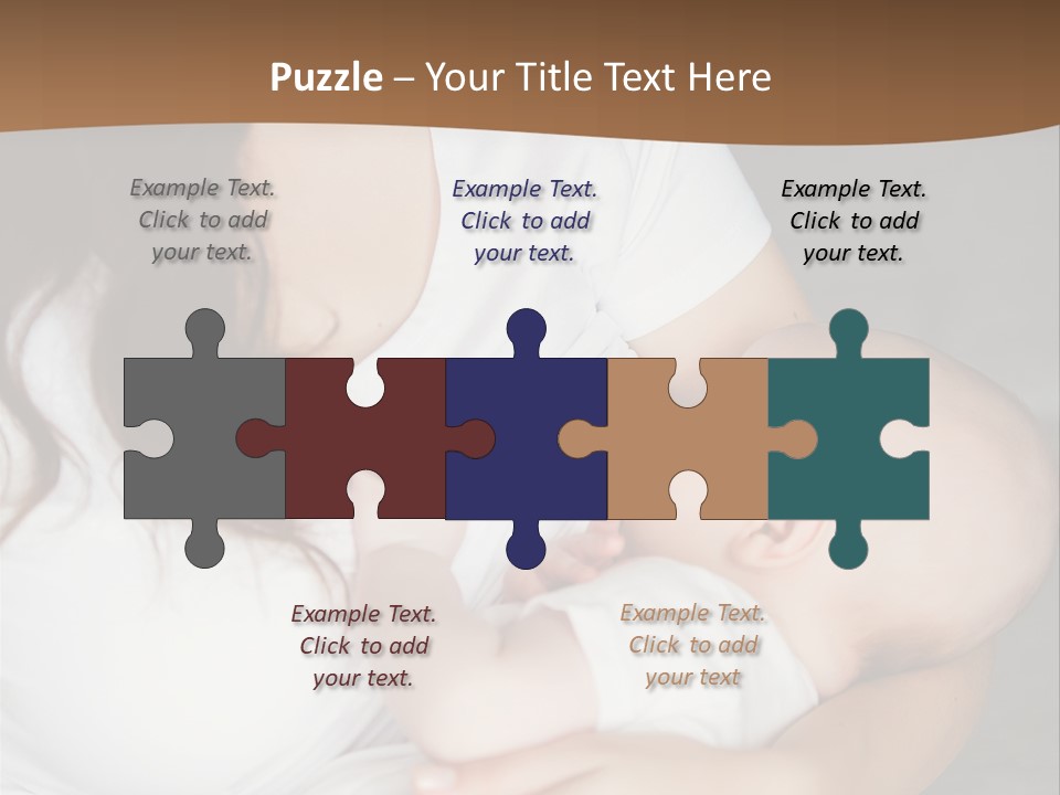 A Woman Holding A Baby In Her Arms PowerPoint Template