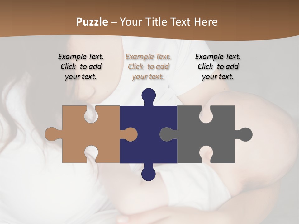 A Woman Holding A Baby In Her Arms PowerPoint Template