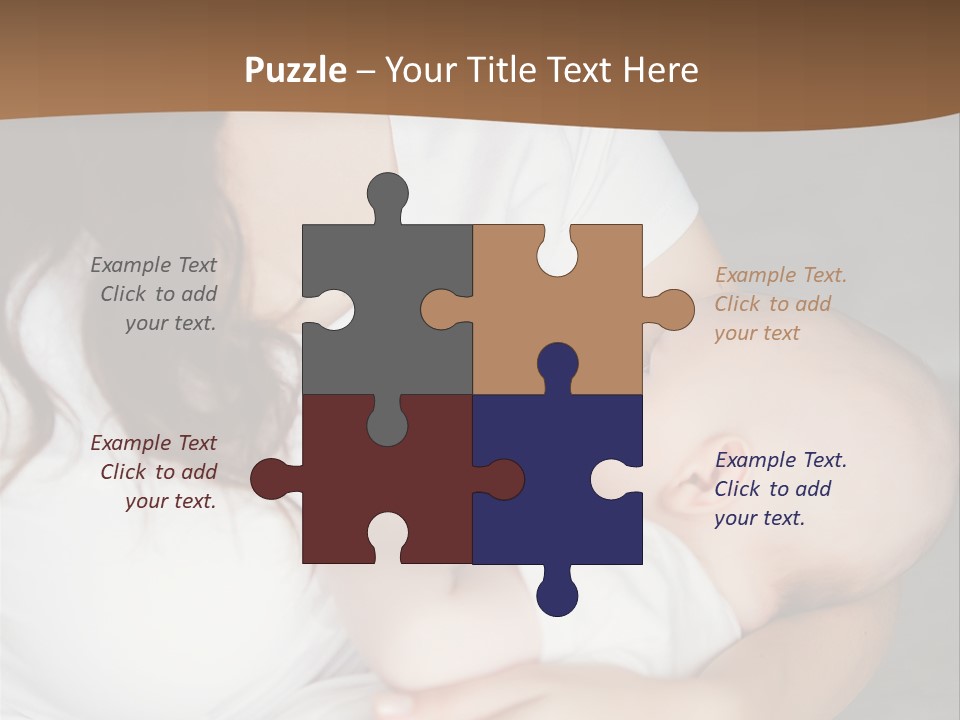 A Woman Holding A Baby In Her Arms PowerPoint Template