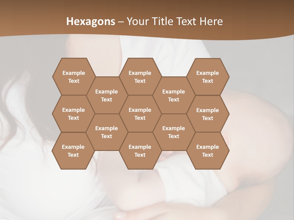 A Woman Holding A Baby In Her Arms PowerPoint Template