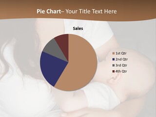 A Woman Holding A Baby In Her Arms PowerPoint Template