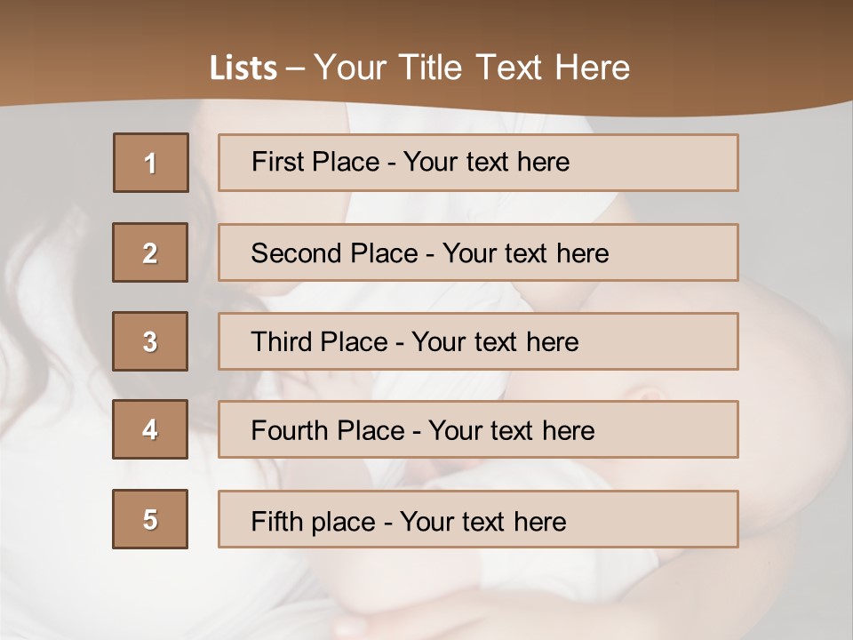 A Woman Holding A Baby In Her Arms PowerPoint Template