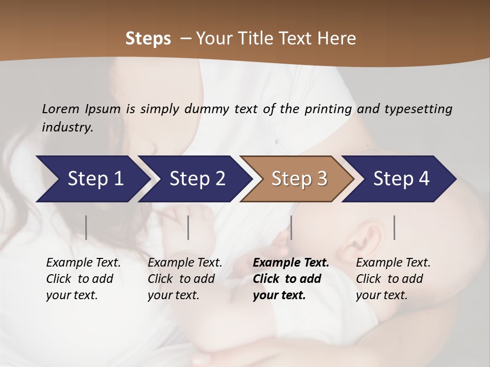 A Woman Holding A Baby In Her Arms PowerPoint Template