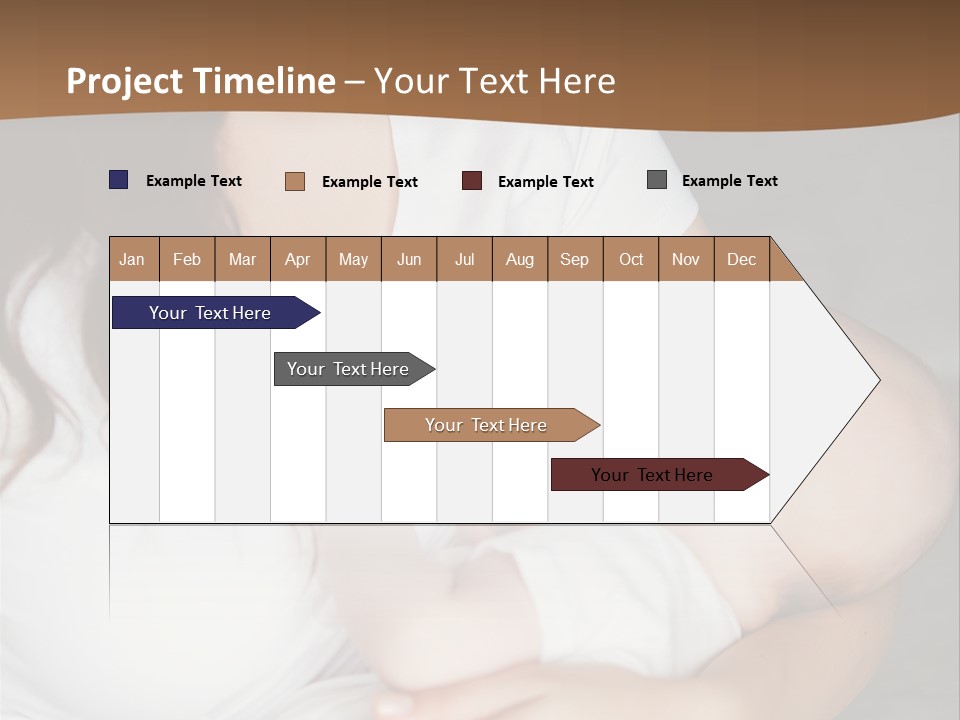 A Woman Holding A Baby In Her Arms PowerPoint Template
