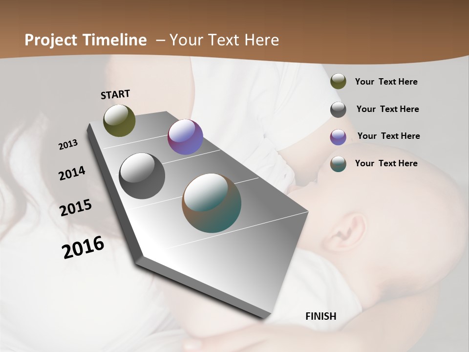 A Woman Holding A Baby In Her Arms PowerPoint Template