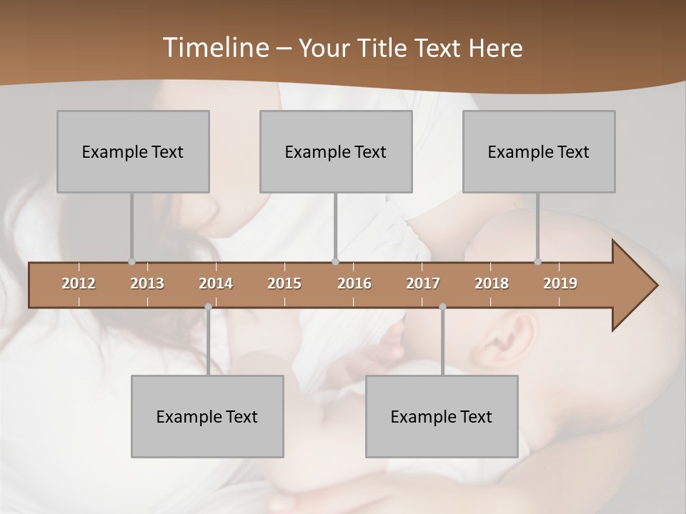 A Woman Holding A Baby In Her Arms PowerPoint Template