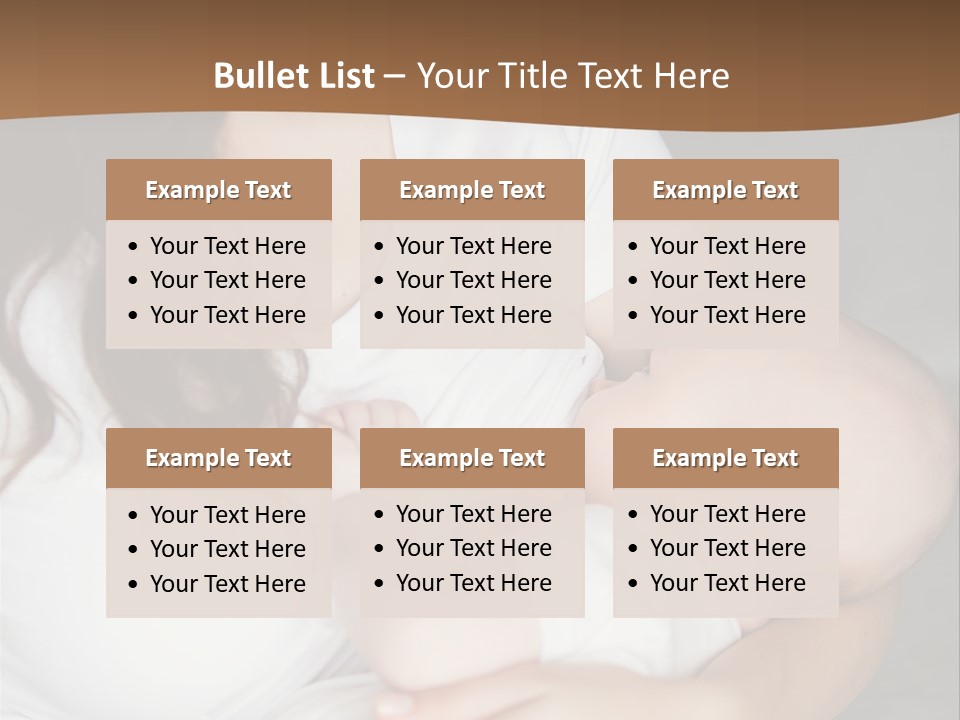 A Woman Holding A Baby In Her Arms PowerPoint Template