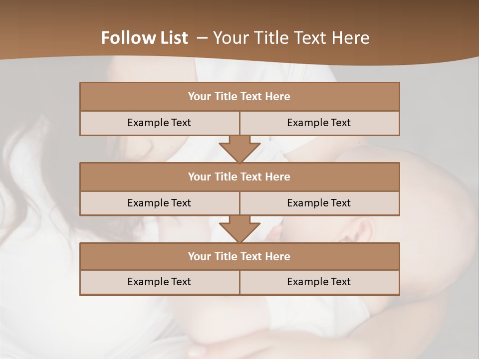 A Woman Holding A Baby In Her Arms PowerPoint Template