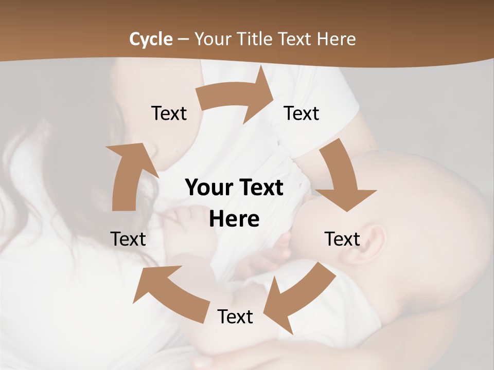 A Woman Holding A Baby In Her Arms PowerPoint Template