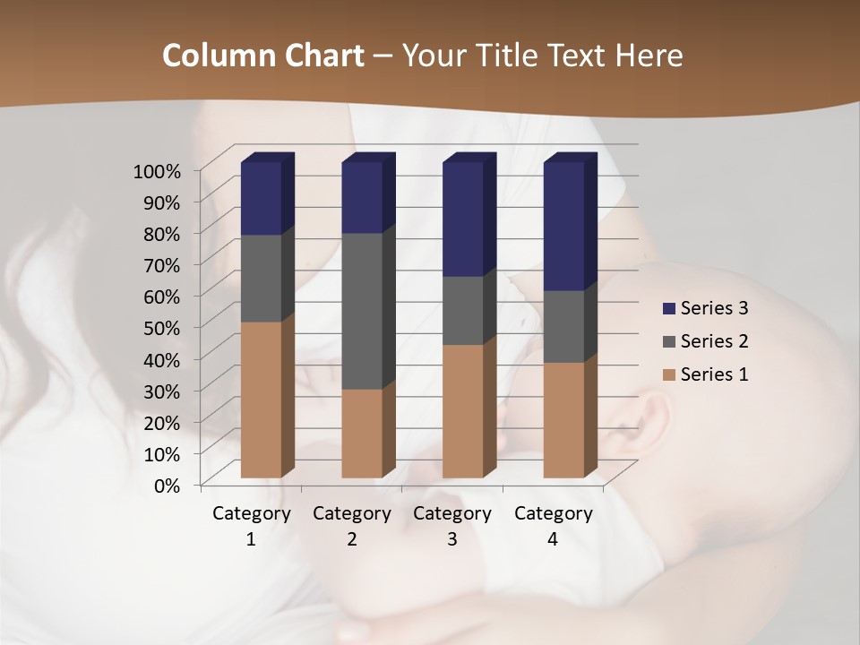 A Woman Holding A Baby In Her Arms PowerPoint Template
