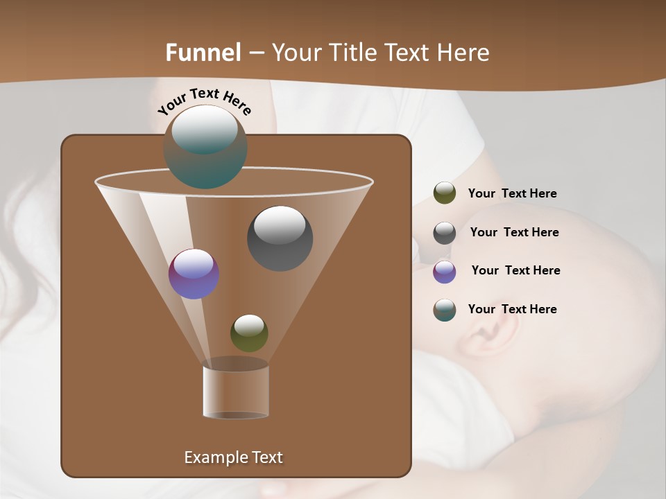 A Woman Holding A Baby In Her Arms PowerPoint Template