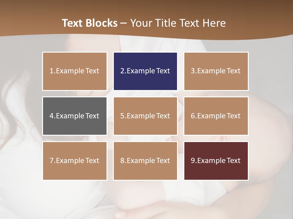 A Woman Holding A Baby In Her Arms PowerPoint Template