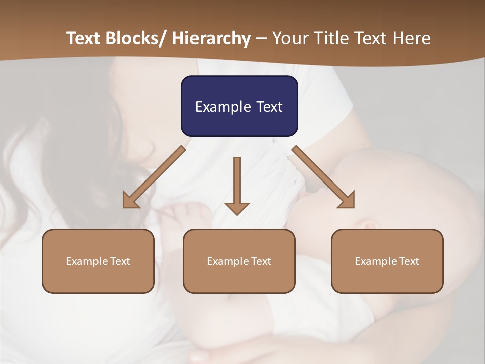 A Woman Holding A Baby In Her Arms PowerPoint Template