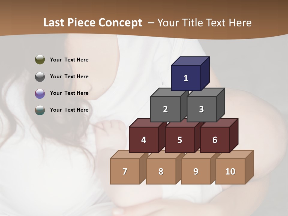 A Woman Holding A Baby In Her Arms PowerPoint Template