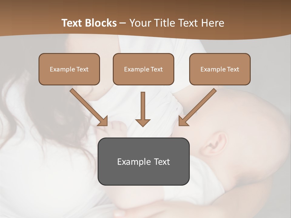 A Woman Holding A Baby In Her Arms PowerPoint Template
